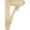 Ekena Millwork Olympic Craftsman Rough Sawn Bracket w/ Offset Brace, Douglas Fir, 6"W x 16"D x 24"H BKT0604X16X24OLY04RDF - alternate 4